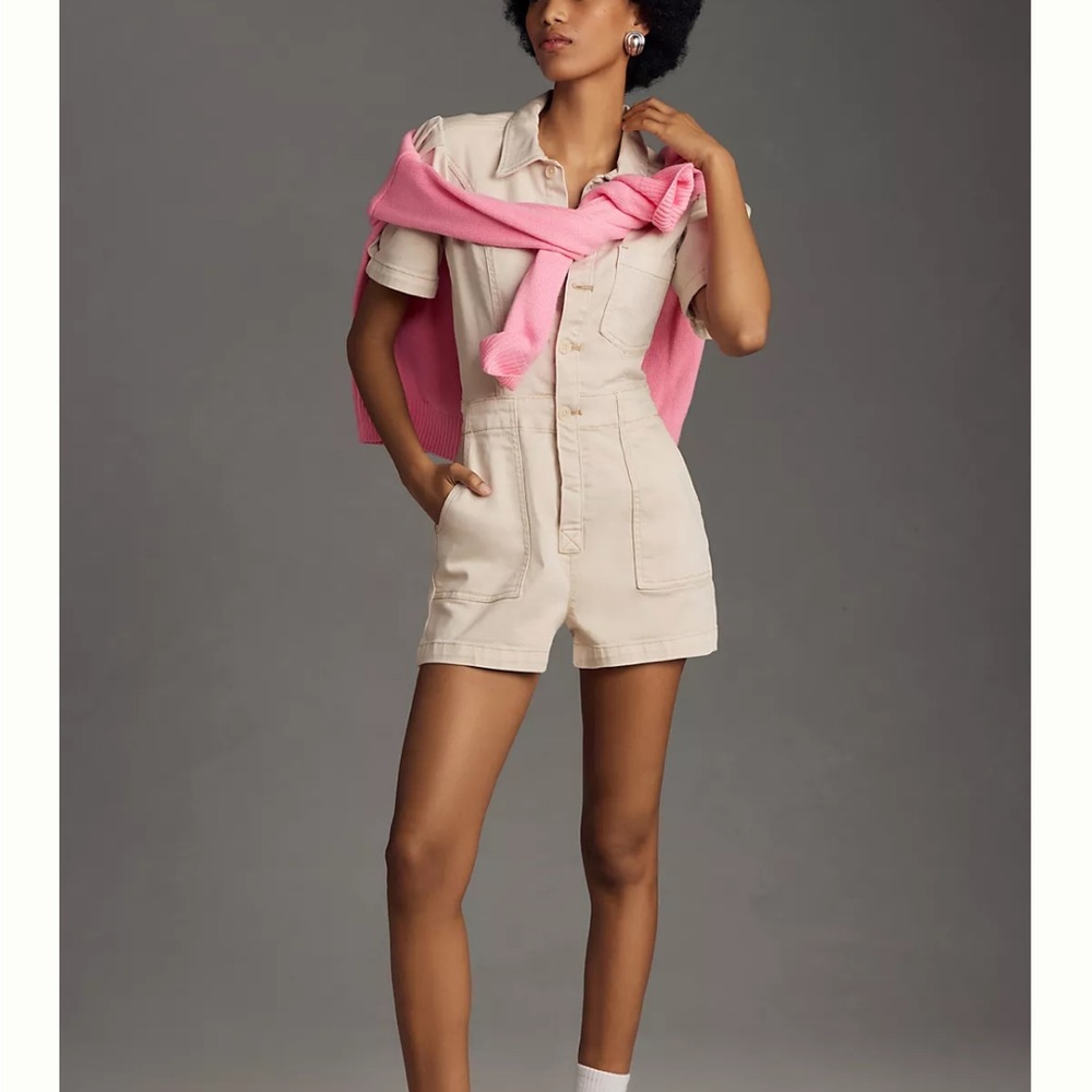 New, never worn The Kit utility romper by Pilcro Anthropologie, sz. US 6!